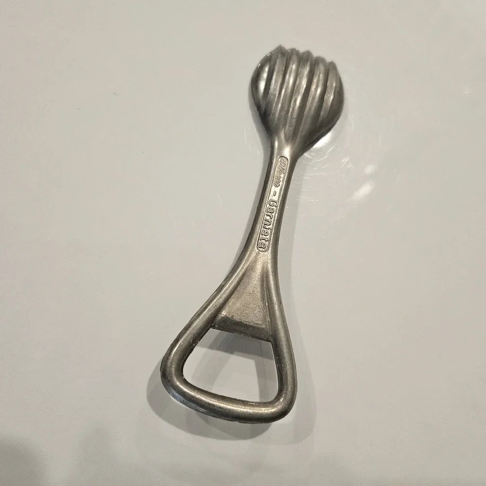 Vintage Germany bottle opener and butter multitool Garnieta Wilesco Spoon
